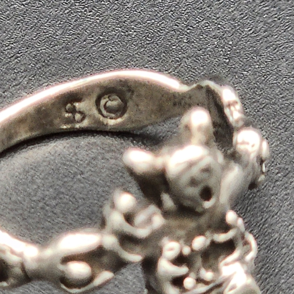 Vintage Dakota West Native American Storyteller Sterling Ring - Picture 2 of 8